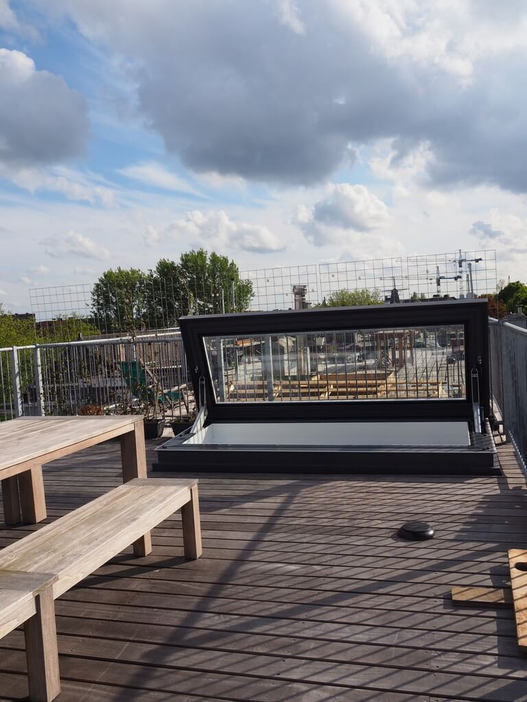 Faite sur mesure pour l’accès parfait à la terrasse sur le toit